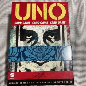 Mattel Creations Uno Artiste Shepard Fairey Card Game Obey Uno Cards New.